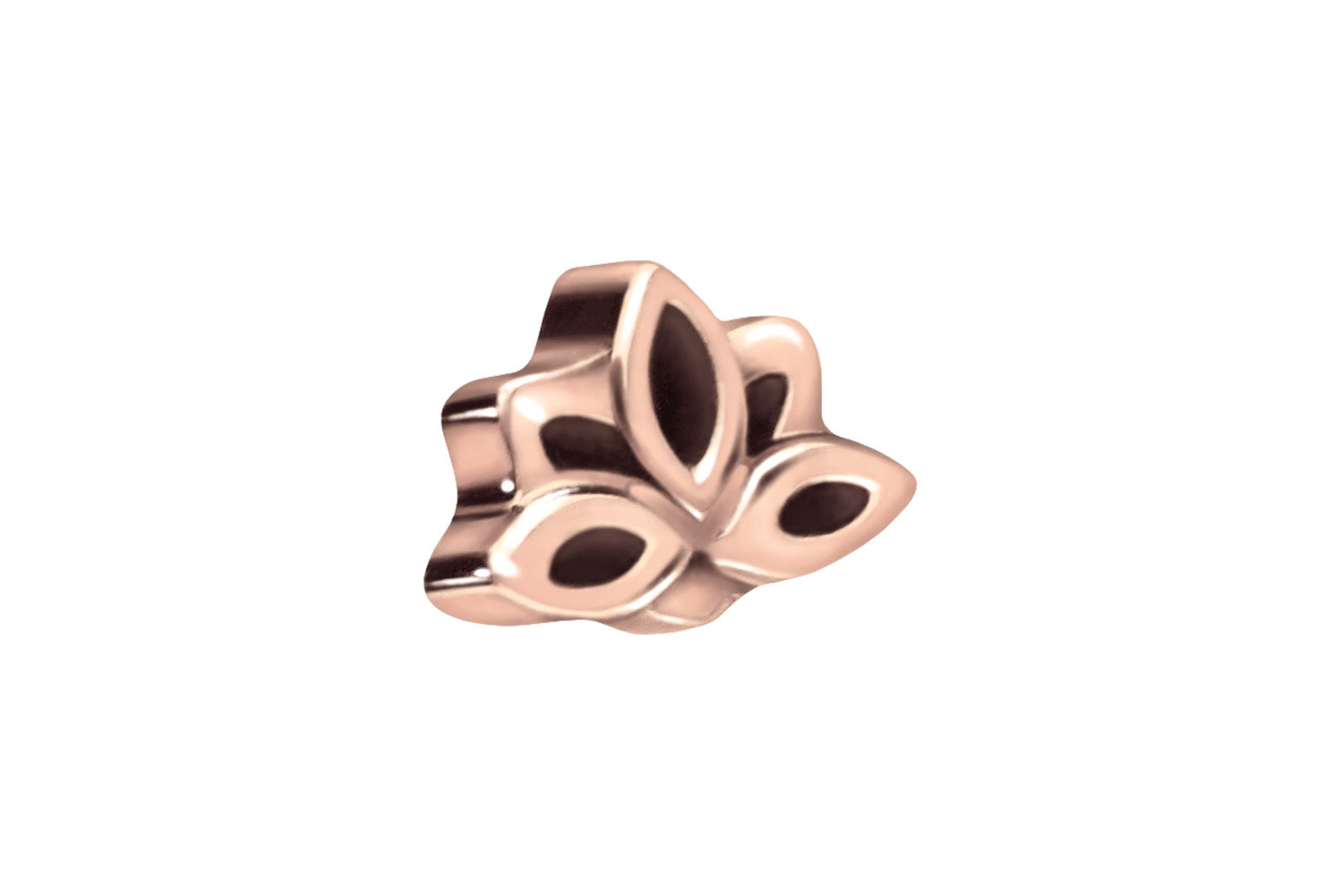 Titan Schraubaufsatz mit Außengewinde LOTUSBLÜTE von Piercingline